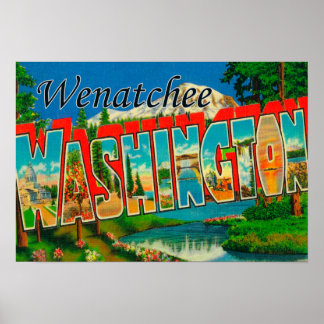 Wenatchee, WashingtonLarge Letter Scenes Poster
