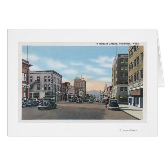 Wenatchee, WashingtonWenatchee Avenue Scene # Cards (Front Horizontal)