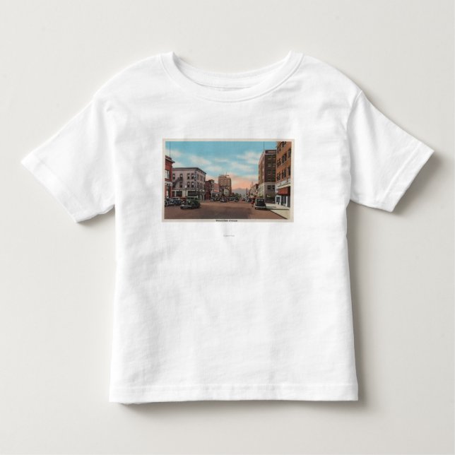 Wenatchee, WAStreet View of Wenatchee Ave. Toddler T-shirt (Front)