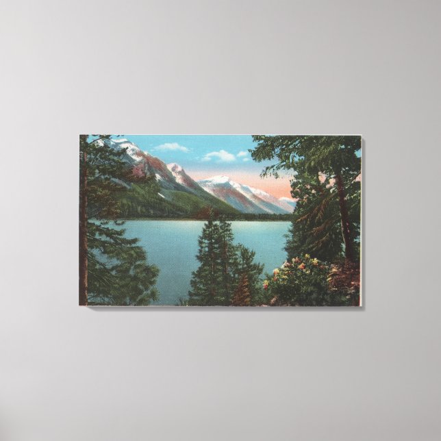 Wenatchee, WAView of Lake Wenatchee Canvas Print (Front)