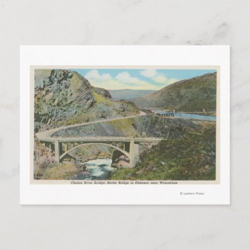 Wenatchee WAView of the Chelan River Bridge Postcard