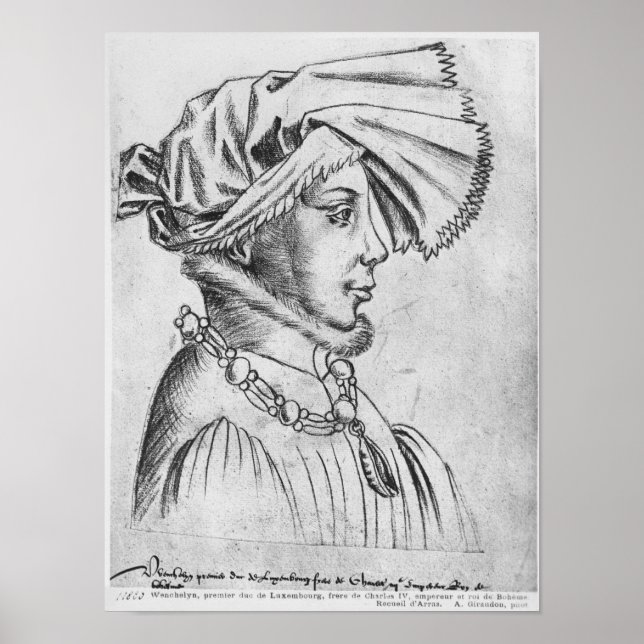 Wenceslaus I, first Duke of Luxembourg Poster (Front)