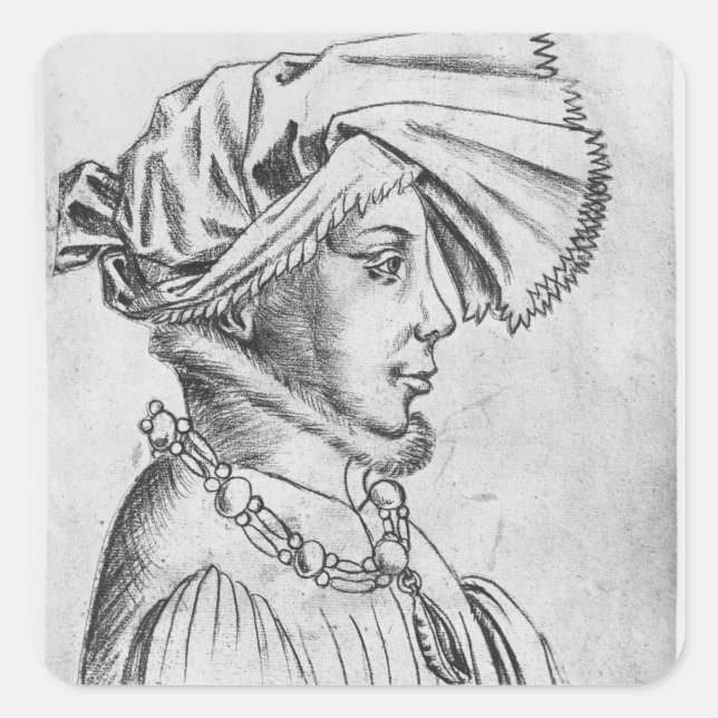 Wenceslaus I, first Duke of Luxembourg Square Sticker (Front)