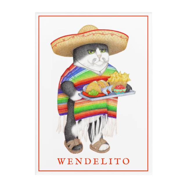 WENDELITO 10"x14" Acrylic Wall Art (Front)