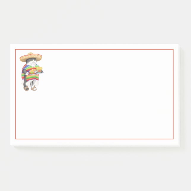 WENDELITO CAT 10"X6" Post It Notes  (Front)