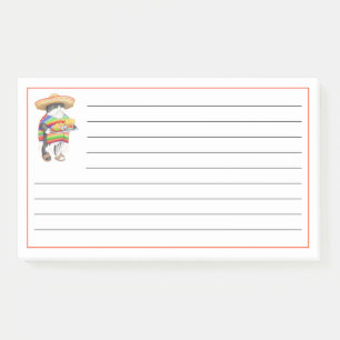 WENDELITO CAT 10"x6" Post It Notes + Lines