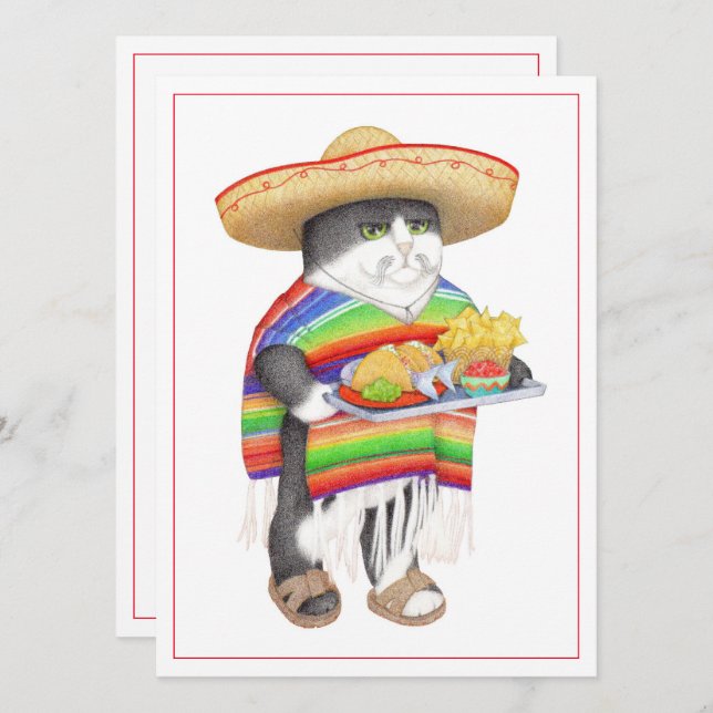 WENDELITO Cinco de Mayo 5.5x7.5 Flat Card (Front/Back)