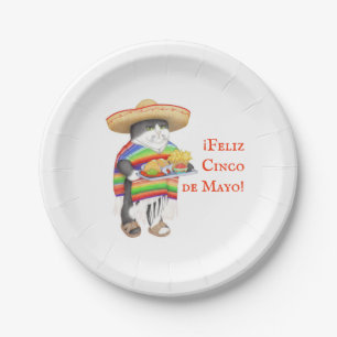 WENDELITO Cinco de Mayo 7" Round Paper Plate