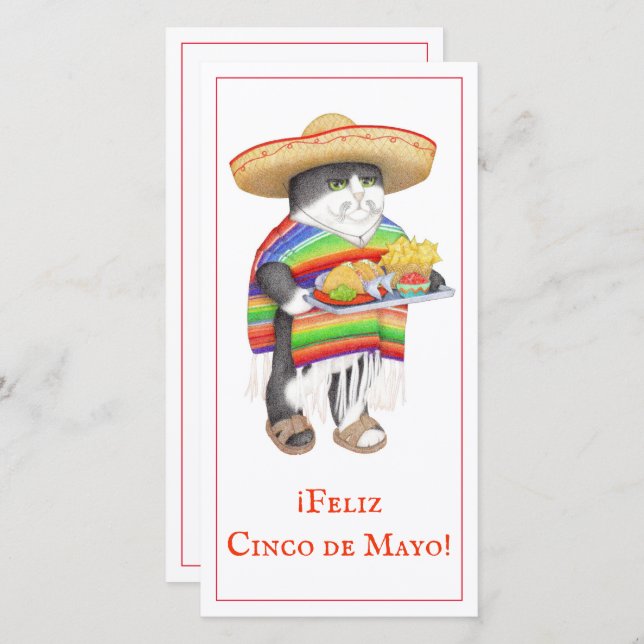 WENDELITO Cinco de Mayo 8x4 Flat Card (Front/Back)