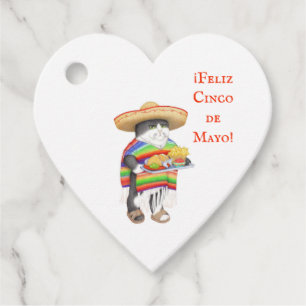 WENDELITO Cinco de Mayo Heart Favor Tags