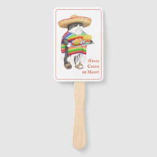 WENDELITO Cinco de Mayo Rectangle Hand Fan