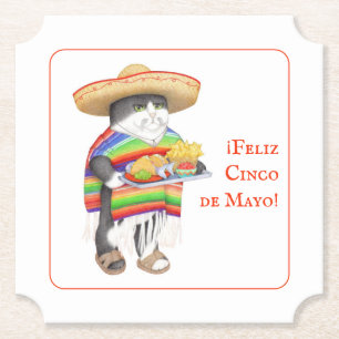 WENDELITO Cinco de Mayo Ticket Paper Coaster