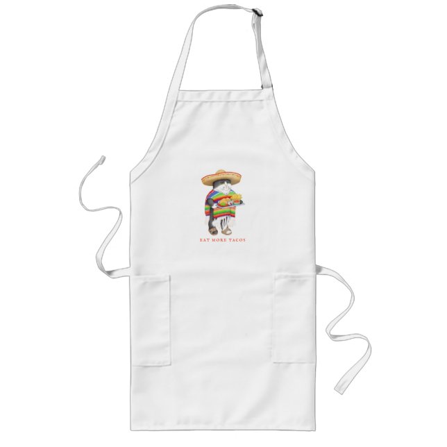 WENDELITO Eat More Tacos Long Apron (Front)