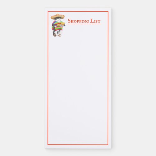 WENDELITO Shopping List Magnetic Notepad 
