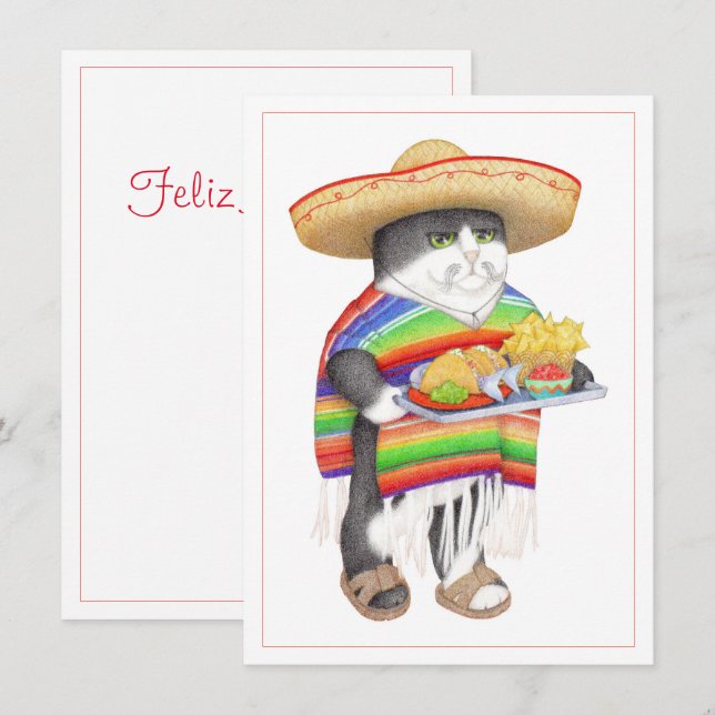 WENDELITO Spanish Christmas 4.5x6.25 Flat Card (Front/Back)