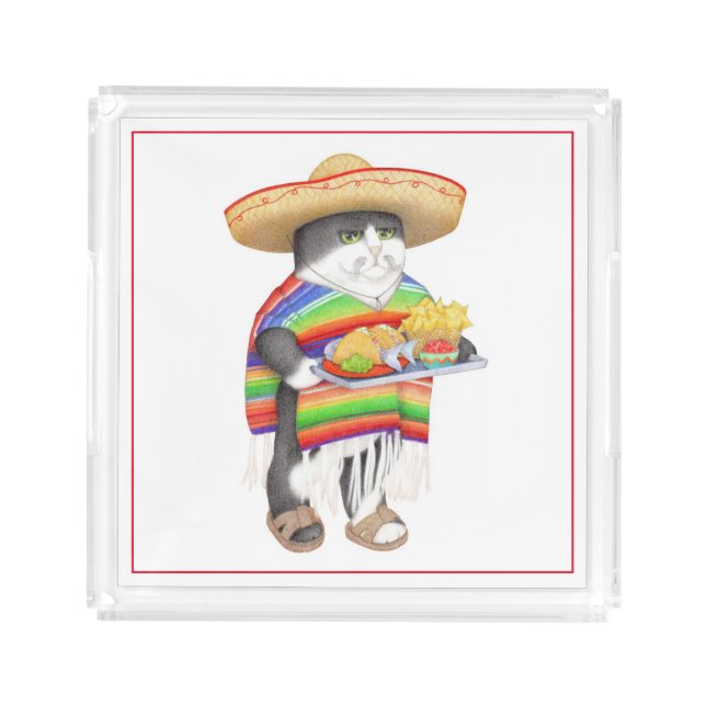 WENDELITO Square Acrylic Tray (Front)