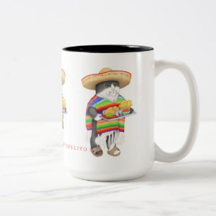 WENDELITO Tall Black Two-Tone Mug