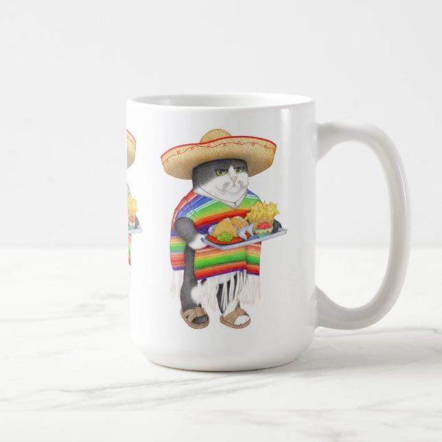 WENDELITO Tall White Mug (Right)