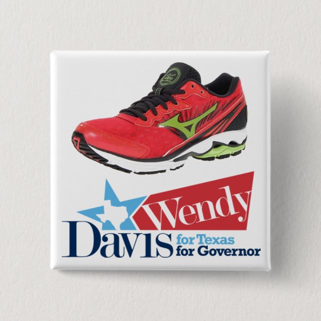 Wendy Davis for Governor Button (Front)