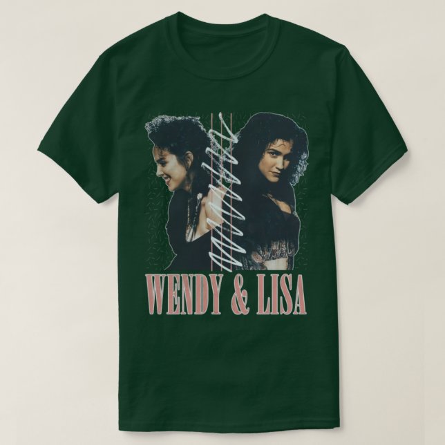 Wendy Lisa Retro Fan Design T-Shirt (Design Front)