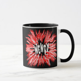 Wendy Name Star in Red Mug