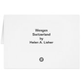 Wengen in Switzerland (Back Horizontal)