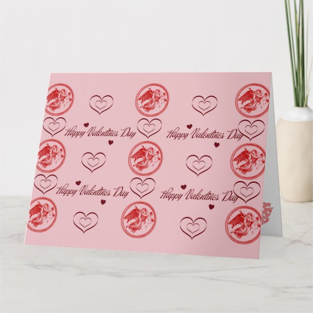 Wenskaart Happy Valentines day Card (Front)