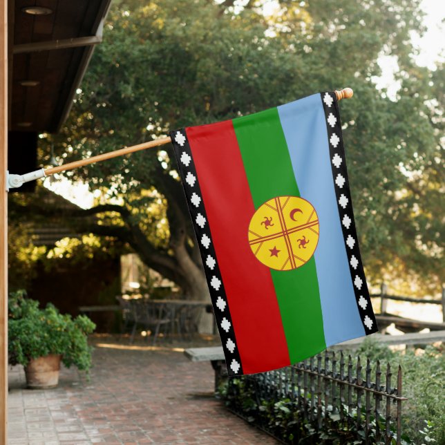 Wenufoye - Flag of the Mapuches - Bandera Mapuche  (In SItu)