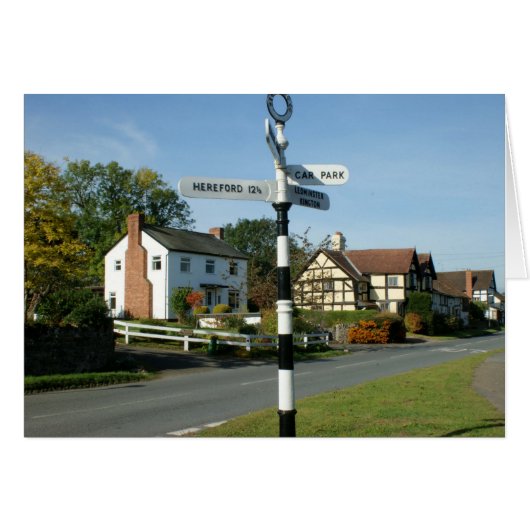 Weobley Village Sign Post Cards (Front Horizontal)