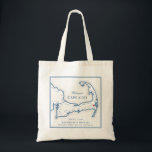 Wequassett Resort Harwich MA Wedding Welcome Tote Bag<br><div class="desc">These custom Cape Cod map tote bags are the perfect wedding gift to welcome your guests to your Wequassett Resort and Golf Club destination wedding in Harwich, MA. Fill them with "Welcome to Cape Cod" welcome bag goodies, or customize them as gifts for your wedding party. Move the heart by...</div>