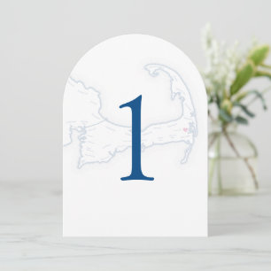 Wequassett Resort Wedding Table Number Cape Cod