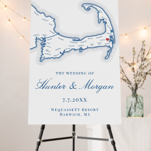 Wequassett Resort Wedding Welcome Sign