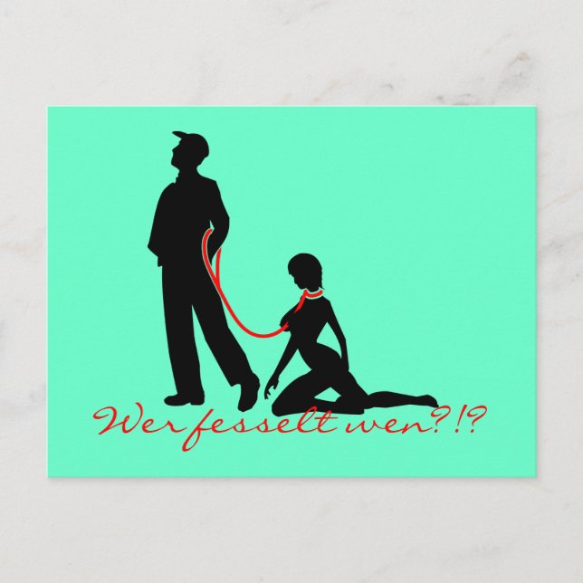 Wer fesselt wen? postcard (Front)