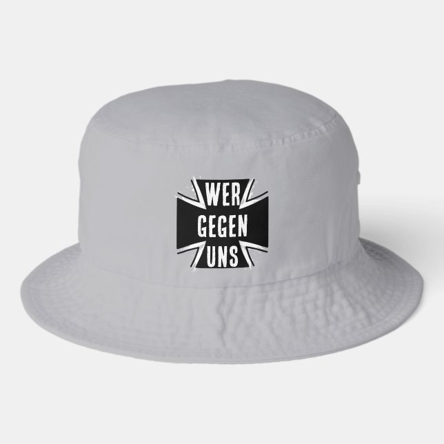 WER GEGEN UNS BUCKET HAT (Front)