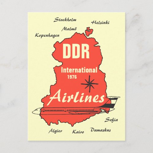 Werbedesign DDR Interfluence Postcard