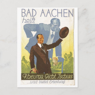 Werbekarte Aachen 1931 Stop Backaches - Germany Postcard