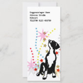 Werbekarte mit Doggenlogo (Back)