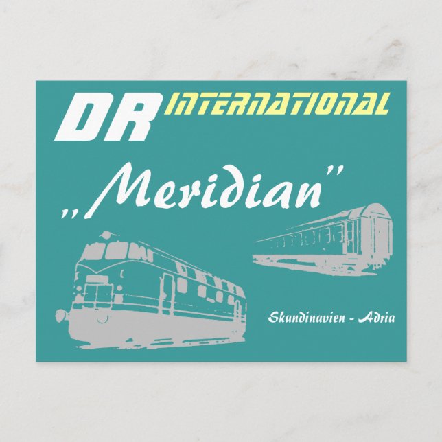 Werbung DDR Reichsbahn Postcard (Front)
