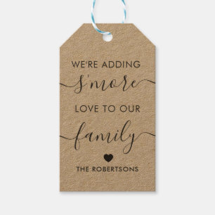 We're Adding S'more Love to Our Family Tags, Kraft Gift Tags