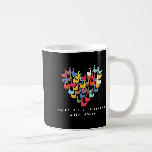 Were All A Different Silly Goose Heart Inclusive E Coffee Mug (Right)