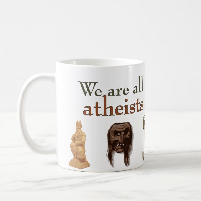 We're All Atheists Coffee Mug (Left)