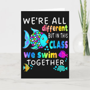 We're All Different But We Swim Together Elementar Card