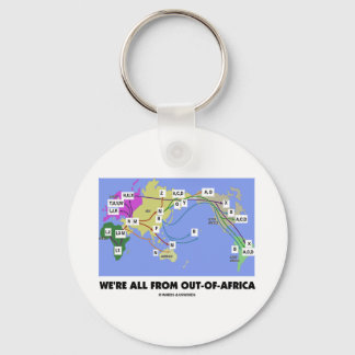 We're All From Out-Of-Africa (Haplogroup) Keychain
