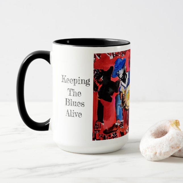 We're All Human Here Witty Quote Mug (With Donut)