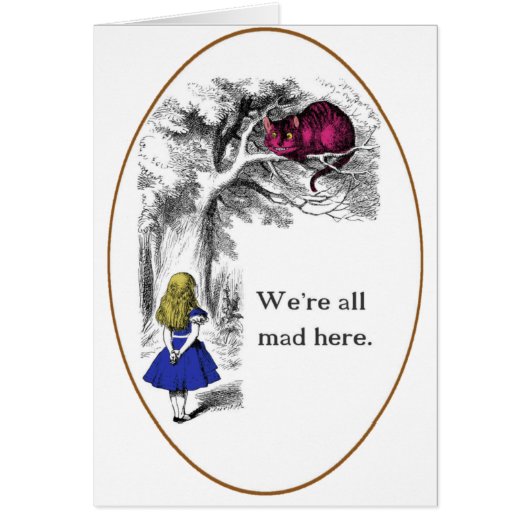 We're All Mad Here Cards (Front)