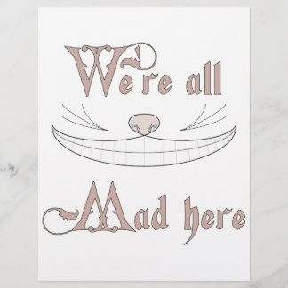We're All Mad Here Flyer