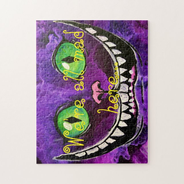 We're all mad here jigsaw puzzle (Vertical)