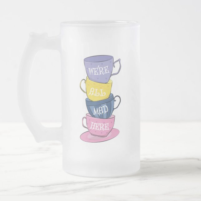 We're All Mad Here - Mad Tea Party Cups (Left)