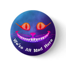 We're All Mad Here Purple Cheshire Cat Wonderland