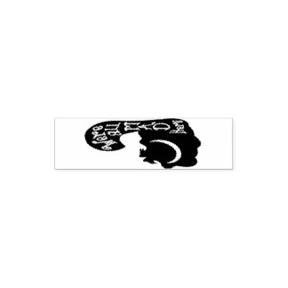 "We're all MAD HERE" Self-inking Stamp